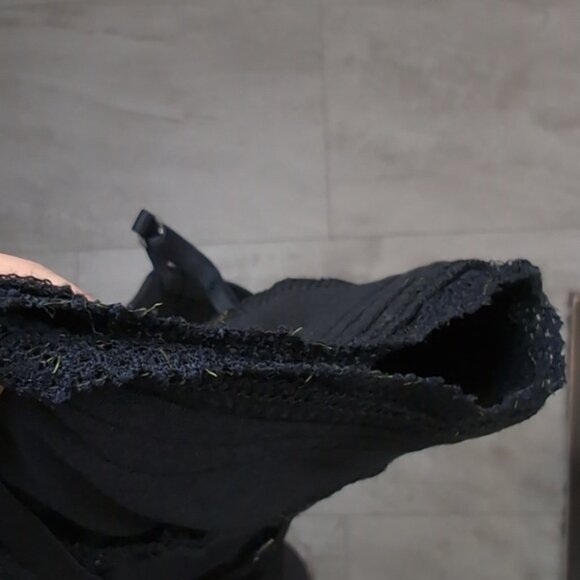 3/$20 Mexx Black Lace Trim Camisole Top Sleeveless Bustier Tank Modal Pleated - Picture 12 of 12